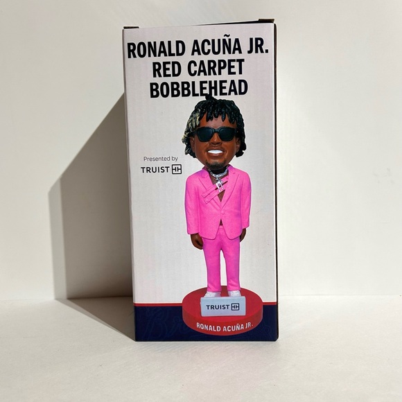 Ronald Acuna Jr Red Carpet Bobblehead SGA Atlanta Braves #13 9/22/25 NEW - Picture 1 of 7